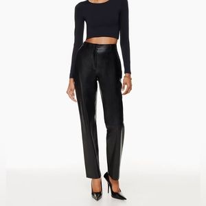 ARITZIA BABATON COMMAND LEATHER PANTS